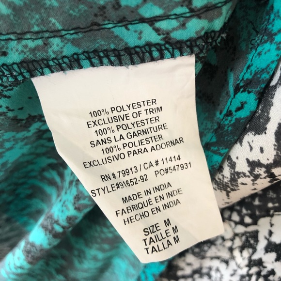 MOTHERHOOD Snake Skin Color Block Blouse - Picture 8 of 8